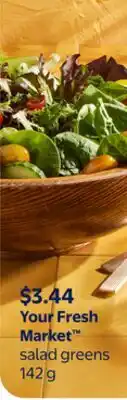 Walmart You Fresh Market salad greens offer