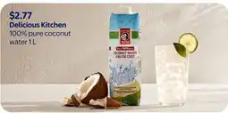 Walmart Delicious Kitchen 100% pure coconut water offer
