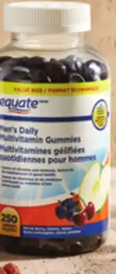 Walmart Equate daily gummy multivitamins for men or women offer