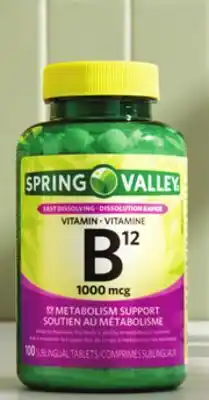 Walmart Spring Valley vitamin B12 100s offer