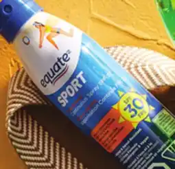 Walmart Equate sunscreen spray sport SPF 30 or Kids offer