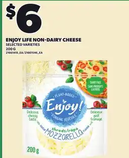 Loblaws ENJOY LIFE NON-DAIRY CHEESE offer