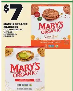 Loblaws MARY'S ORGANIC CRACKERS offer