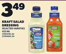 Loblaws KRAFT SALAD DRESSING offer