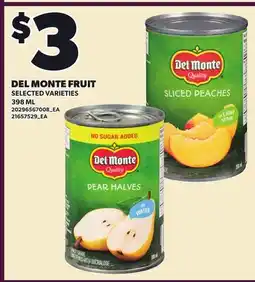 Loblaws DEL MONTE FRUIT offer