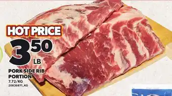 Loblaws PORK SIDE RIB PORTION offer