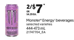 Loblaws MONSTER ENERGY BEVERAGES offer