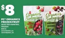 Loblaws PC ORGANICS FROZEN FRUIT offer