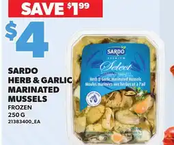 Loblaws SARDO HERB & GARLIC MARINATED MUSSELS offer