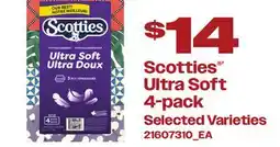 Loblaws SCOTTIES ULTRA SOFT, 4-PACK offer