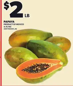 Loblaws PAPAYA offer