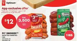 Loblaws PC SMOKIES offer