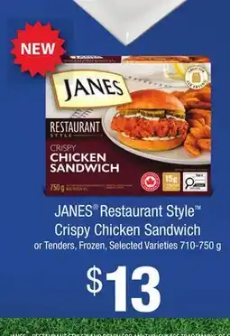 Loblaws JANES RESTAURANT STYLE CRISPY CHICKEN SANDWICH offer