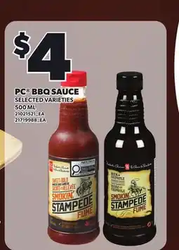 Loblaws PC BBQ SAUCE offer