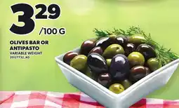 Loblaws OLIVES BAR OR ANTIPASTO offer
