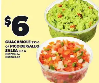 Loblaws GUACAMOLE, 255 G OR PICO DE GALLO SALSA, 187 G offer