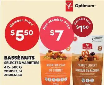 Loblaws BASSÉ NUTS offer