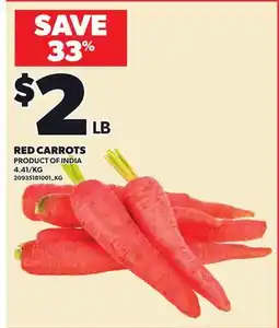 Loblaws RED CARROTS offer