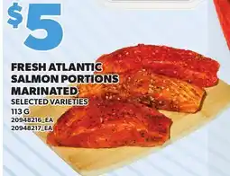 Loblaws FRESH ATLANTIC SALMON PORTIONS MARINATED offer