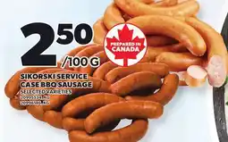Loblaws SIKORSKI SERVICE CASE BBQ SAUSAGE offer