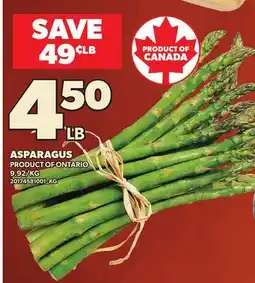 Loblaws ASPARAGUS offer