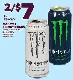 Loblaws MONSTER ENERGY DRINKS offer
