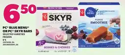 Loblaws PC BLUE MENU OR PC SKYR BARS, 6'S offer