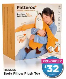 Showcase Banana Body Pillow Plush Toy offer