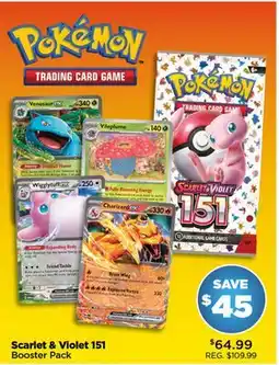 Showcase Scarlet & Violet 151 Booster Pack offer