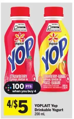 Foodland YOPLAIT Yop Drinkable Yogurt offer