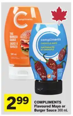 Foodland COMPLIMENTS Flavoured Mayo or Burger Sauce offer