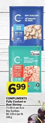 Foodland COMPLIMENTS Fully Cooked or Raw Shrimp offer