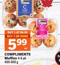 Foodland COMPLIMENTS Muffins offer