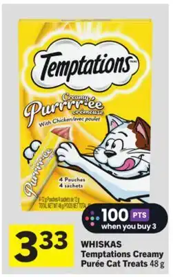 Foodland WHISKAS Temptations Creamy Purée Cat Treats offer