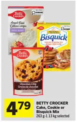 Foodland BETTY CROCKER Cake, Cookie or Bisquick Mix offer