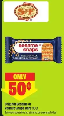 FreshCo Original Sesame or Peanut Snaps Bars offer