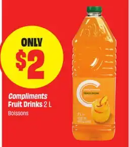 FreshCo Compliments Fruit Drinks offer