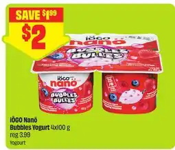 FreshCo IÖGO Nanö Bubbles Yogurt offer