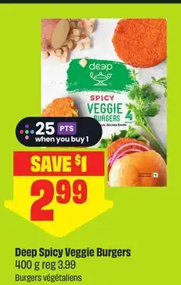 FreshCo Deep Spicy Veggie Burgers offer