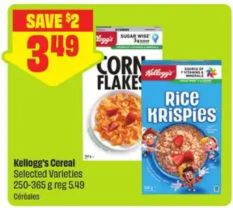FreshCo Kellogg's Cereal Selected Varieties offer