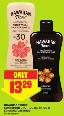 FreshCo Hawaiian Tropic Sunscreen offer