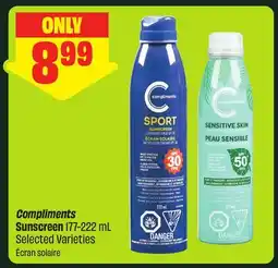 FreshCo Compliments Sunscreen 177-222 mL Selected Varieties offer