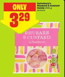 FreshCo Sainsbury's Rhubarb & Custard Candy offer