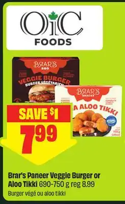 FreshCo Brar's Paneer Veggie Burger or Aloo Tikki offer