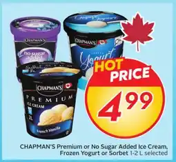 Sobeys Premium or No Sugar Added Ice Cream, Frozen Yogurt or Sorbet offer