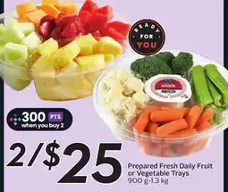 Sobeys Prepared Fresh Daily Fruit or Vegetable Trays offer