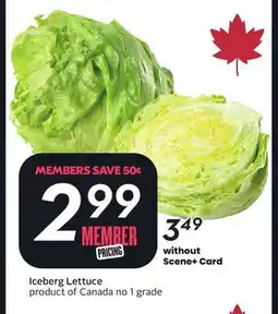 Sobeys Iceberg Lettuce offer