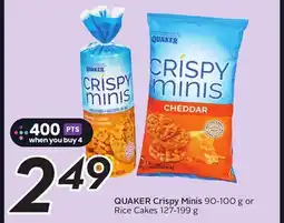 Sobeys Crispy Minis 90-100 g or Rice Cakes 127-199 g offer