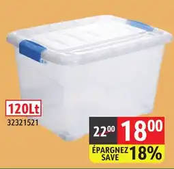 Sushi Shop Selection of storage bin with lid and latching buckles offer