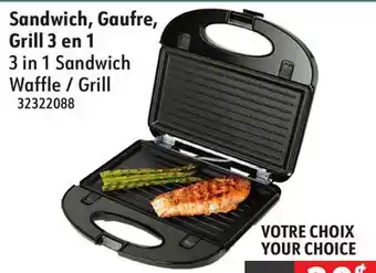 Sushi Shop 3 in 1 Sandwich Waffle / Grill offer